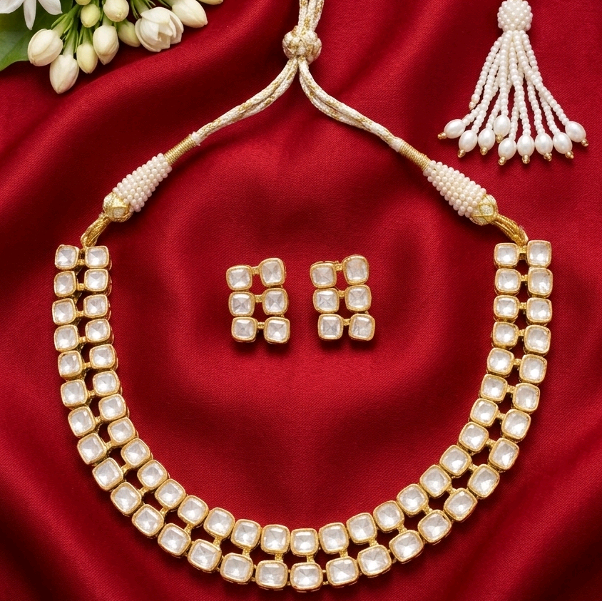 Moissanite Statement Nacklace Set